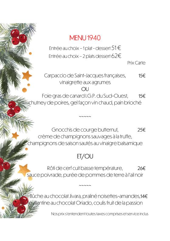 Comptoir 1940 - Menu Image 1